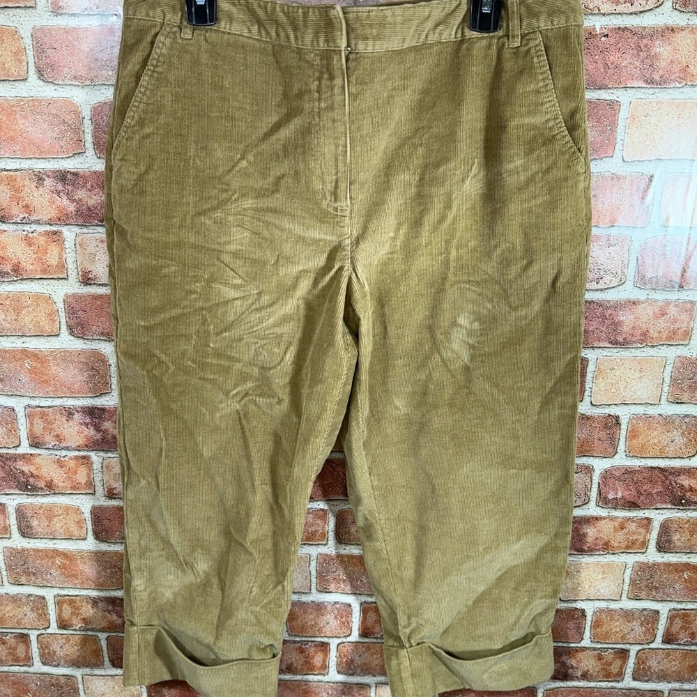 NWOT Talbots Women's Tan Corduroy Pant sz 14